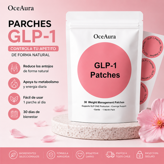 Parches Oceaura GLP-1 | Reduce el apetito y controla los antojos naturalmente (30 días)